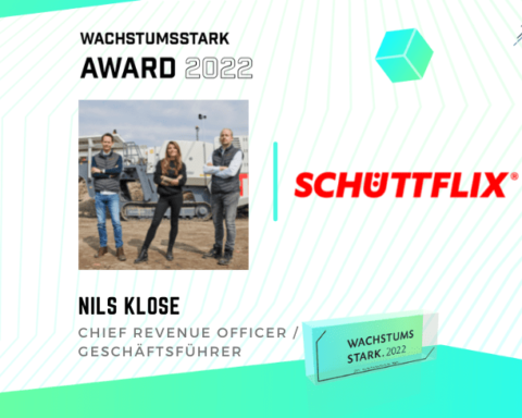 Sieger des Jahres: Schüttflix erhält den wachstumsstark. Award 2022