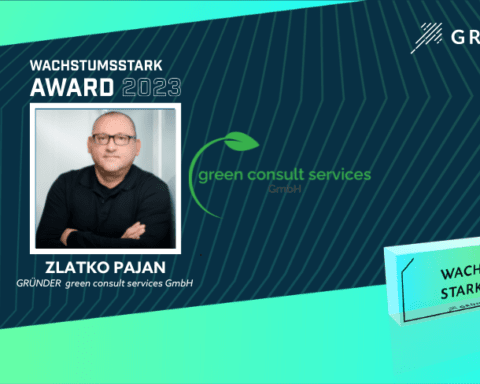 wachstumsstark. Award 2023: green consult services GmbH macht dein Zuhause unabhängig